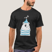 Seaman Bear With Seagull I Maritime T-shirt (Voorkant)