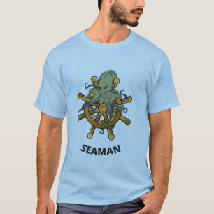 Seaman Ships Wiel and Octopus T-shirt