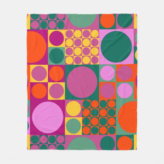Seamless abstract geometric background pattern, r fleece deken (Voorkant)