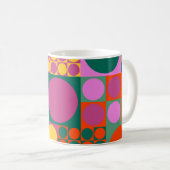 Seamless abstract geometric background pattern,  r koffiemok (Voorkant rechts)