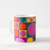 Seamless abstract geometric background pattern,  r koffiemok (Voorkant links)