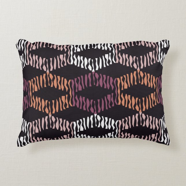 Seamless abstract geometric pattern. Strips. Mosai Accent Kussen (Voorkant)