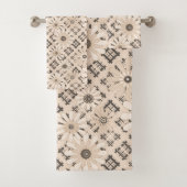 Seamless abstract moderne checkered plaid floral b (En situation)
