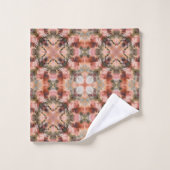Seamless abstract ornamental brown decor kaleidosc (Gant de toilette)