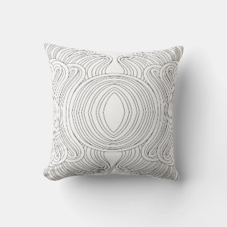 Seamless abstract symmetrical linear pattern kussen