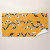 Seamless background of creeping decorative snakes (Serviette de bain)