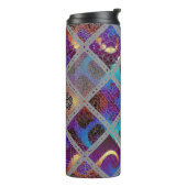 Seamless background pattern. Mosaic art pattern ba Thermosbeker (Gedraaid links)