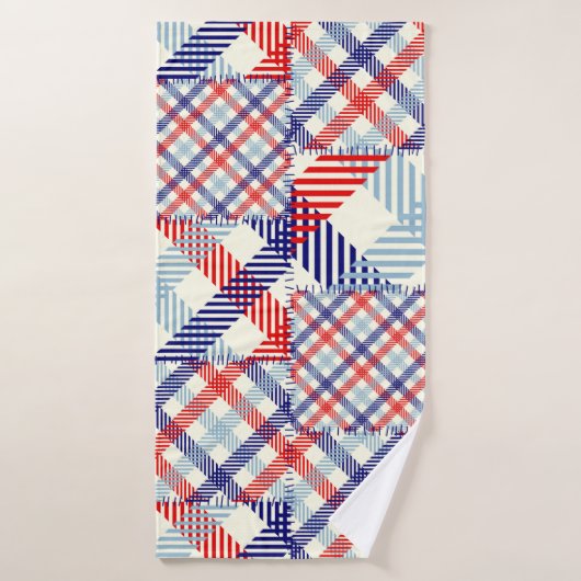 Seamless background pattern. Patchwork pattern of  (Serviette de bain)
