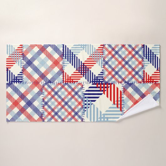 Seamless background pattern. Patchwork pattern of (Serviette de bain)
