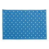 Seamless blue background polka dot pattern  kussensloop (Achterkant-Rechts)