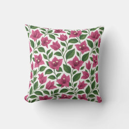 Seamless Bougainvillea Floral Pattern Kussen
