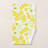 Seamless bright lemon slices candy lollipops (Serviette à main)