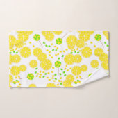 Seamless bright lemon slices candy lollipops (Serviette à main)