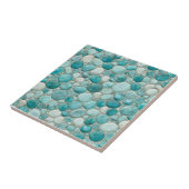 Seamless Ceramic Tile – Realistic 3D Pebble Design Tegeltje (Zijkant)