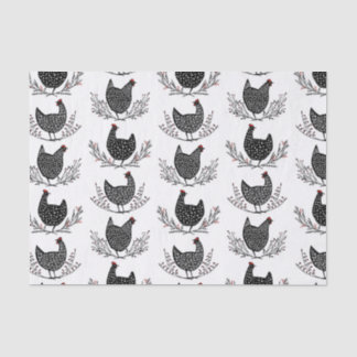 Seamless chicken pattern tissuepapier