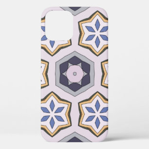 Seamless circular vintage pattern. Colored decorat iPhone 12 Hoesje
