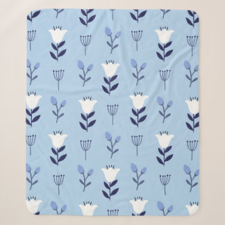 Seamless colorful floral pattern with wild flowers sherpa deken