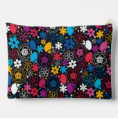 Seamless Colorful Leaves and Flowers Pattern  Etui (Achterkant)