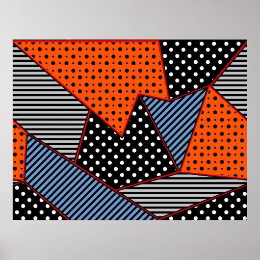 seamless creative pattern with geometric comiti poster (Voorkant)
