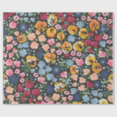 Seamless decorative elegant pattern with cute flow cadeaupapier (Vlak)