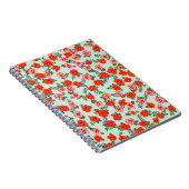 Seamless ditsy pattern in small cute wild flowers. notitieboek (Rechterzijde)