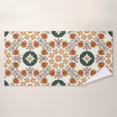 Seamless floral natural abstract geometric pattern (Serviette de bain)