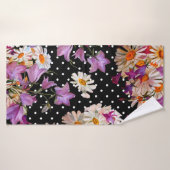 Seamless floral pattern. Bouquet of wild flowers w (Serviette de bain)