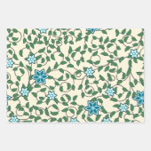 Seamless floral pattern on beige background inpakpapier vel (Voorkant)