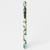 Seamless floral pattern on beige background iPhone hoesje (Linkerkant)