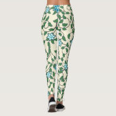 Seamless floral pattern on beige background leggings (Achterkant)