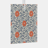 Seamless floral pattern with vibrant orange flower glas ornament (Voorkant Rechts)