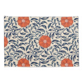 Seamless floral pattern with vibrant orange flower kussensloop (Achterkant-Rechts)