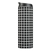 Seamless geometric pattern. Black square on white Thermosbeker (Geroteerd rechts)