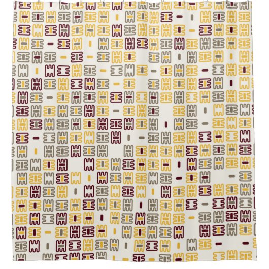 Seamless geometric pattern design illustrationabst douchegordijn (Voorkant)