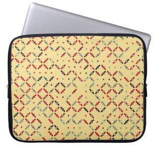 Seamless geometric pattern design illustrationabst laptop sleeve