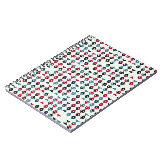 Seamless geometric pattern design illustrationabst notitieboek (Linkerzijde)