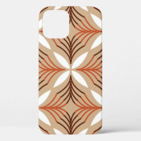 Seamless geometric pattern with flowers