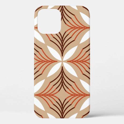 Seamless geometric pattern with flowers Case-Mate iPhone case (Achterkant)