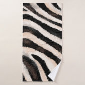 Seamless hand drawing zebra texture, animal print, (Serviette de bain)