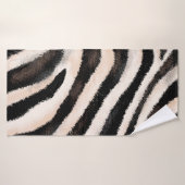 Seamless hand drawing zebra texture, animal print, (Serviette de bain)