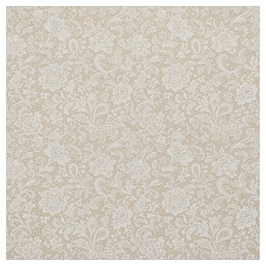 Seamless Lace Floral Pattern Stof (Swatch)