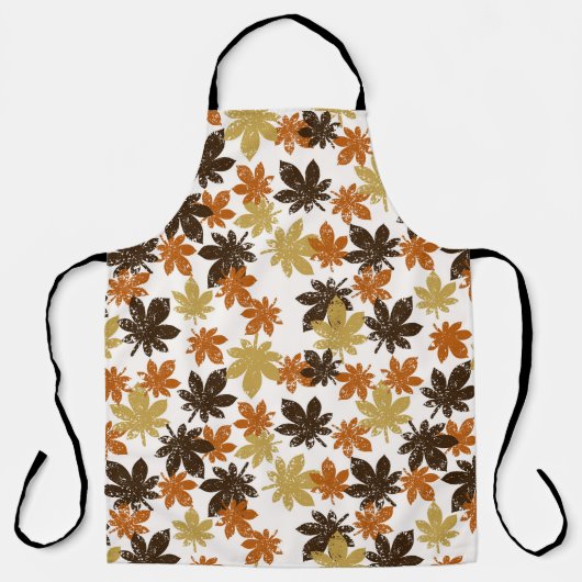 seamless leaf pattern with grunge effect schort (Voorkant)