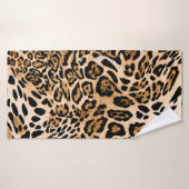 Seamless leopard texture, animal skin (Serviette de bain)