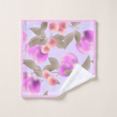 Seamless light plum fruits purple berries cherry p (Gant de toilette)
