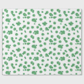 Seamless Lucky Four-Leaf Clover Pattern Cadeaupapier (Vlak)