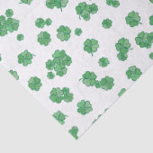 Seamless Lucky Four-Leaf Clover Pattern Tissuepapier (Detail)