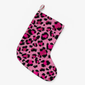 Seamless luxury pink leopard pattern. kleine kerstsok (Voorkant (Hangend))