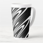 seamless organic pattern design latte mok (Rechterhoek)