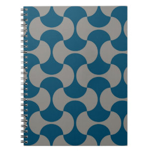 Seamless pastel pattern in 60s stijl. Wrapping pap Notitieboek