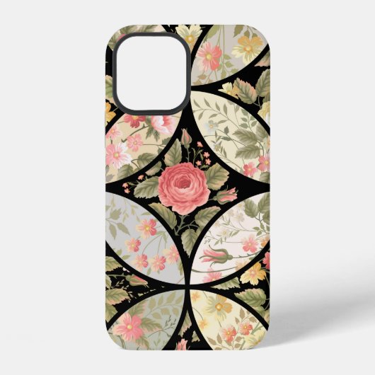seamless patchwork floral pattern iPhone hoesje (Achterkant)